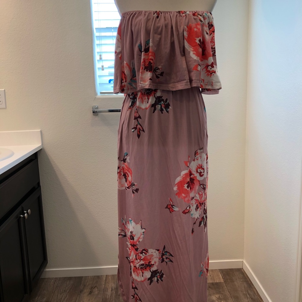 Off shoulder floral dress